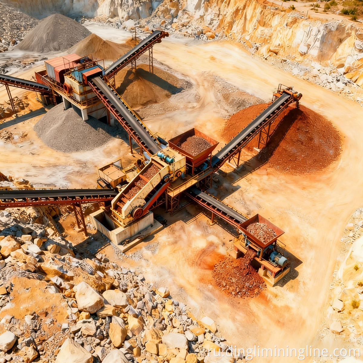 Magnetite Ore Spiral Processing Line